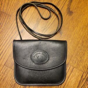 Michael Green Black Leather Crossbody Purse Seattle Mini Bag Vintage USA Made